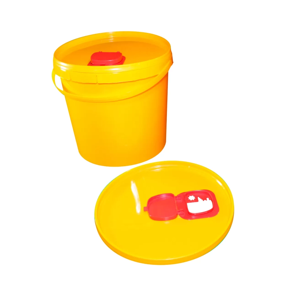 Емкость-контейнер для сбора игл 10 л Респект класс Б желтый