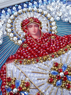 И-22 Набор для вышивания хрустальными камнями Покров Пресвятой Богородицы