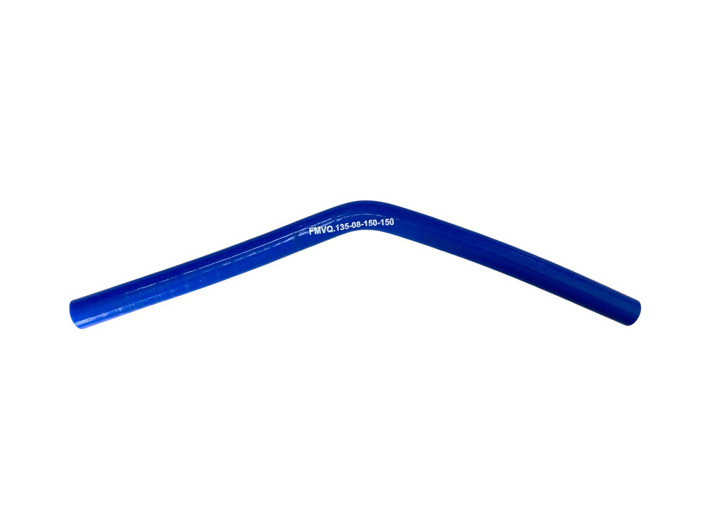 Патрубки силиконовые маслобензостойкие (фторсиликон) угловые 135° L=150/150