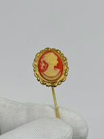 Брошь булавка Камея