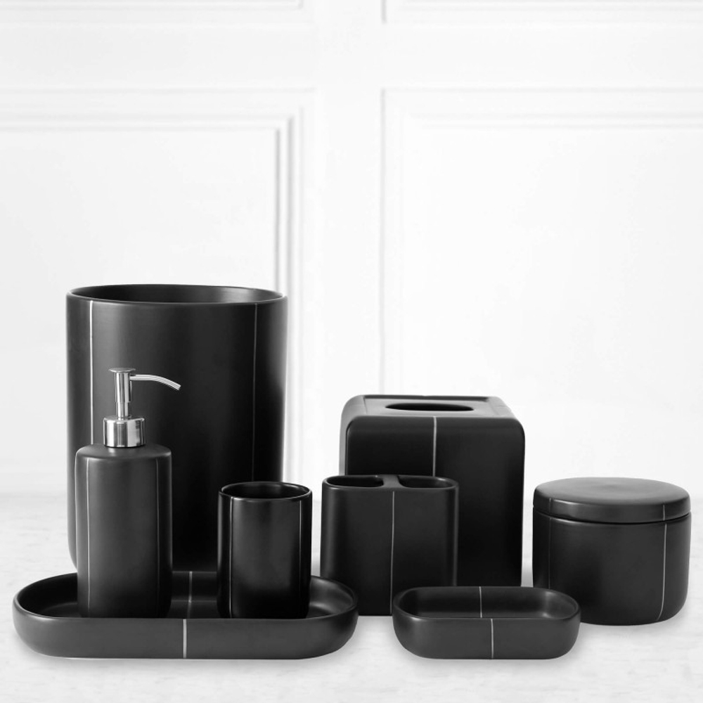 Стакан для зубных щеток Kassatex Nero