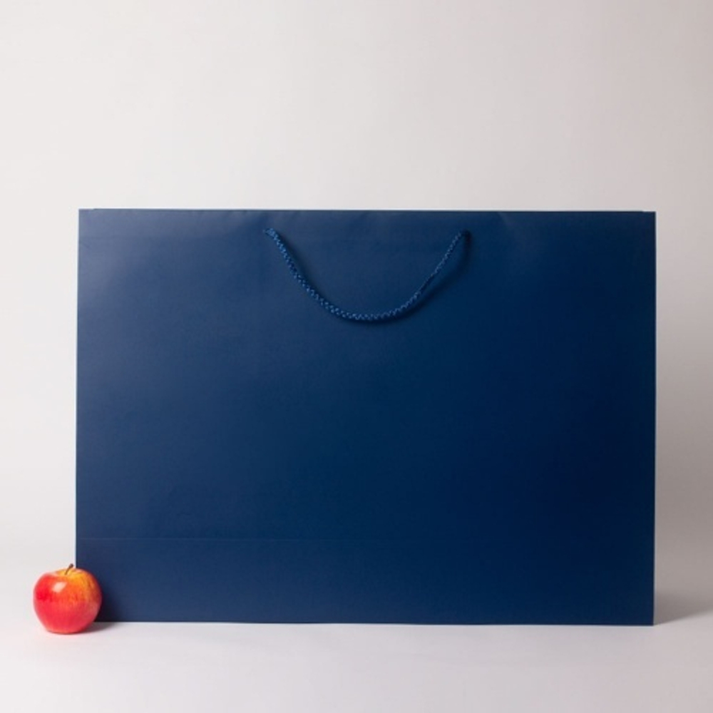 Пакет 70x50x20, синий, меловка