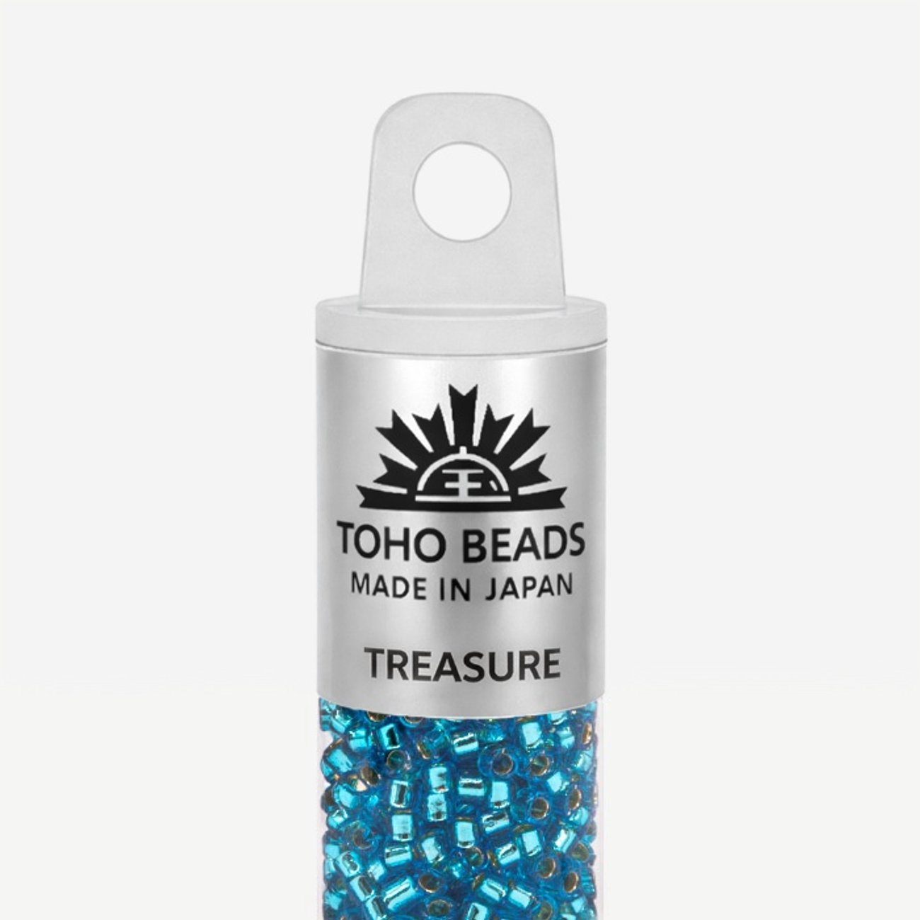 Японский бисер TOHO Treasure (№23B), с внутренним серебрением, прозрачный