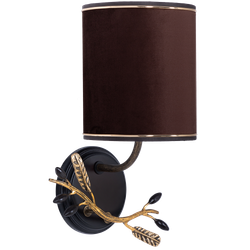 Бра настенный светильник Oliva Branch (Олива Бранч) Каштан левое