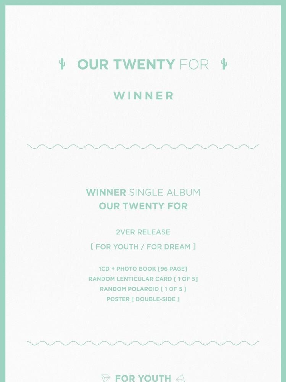 Альбом Winner - Our Twenty For Single Album 2 Version SET