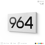 Номер на дверь 964, табличка на дверь для офиса, квартиры, кабинета, аудитории, склада, белая 120х70 мм, Айдентика Технолоджи