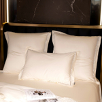 Комплект постельного белья Однотонный Сатин Премиум широкий кант OCPK022