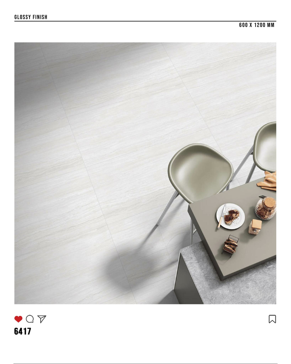 Керамогранит glossy №6, 60х120, 6417