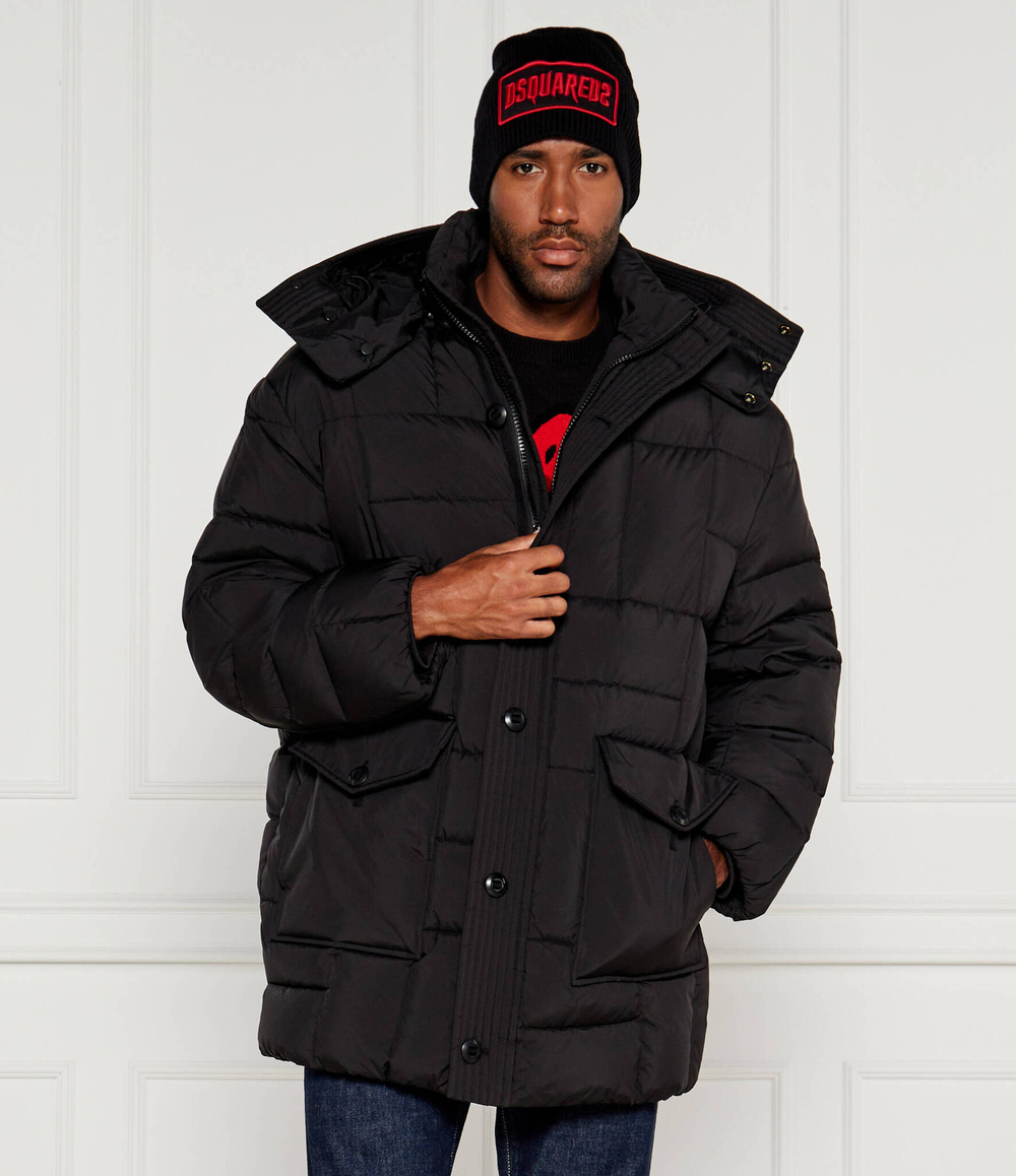 Пуховая куртка WEAVE Kenzo - черный(FE65OU3129NL)