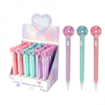 Ручка гелевая Alingar "Пончик", с подсветкой, 0,5 мм, синяя, игольчатый наконечник, цветной пластиковый корпус, карт. уп.