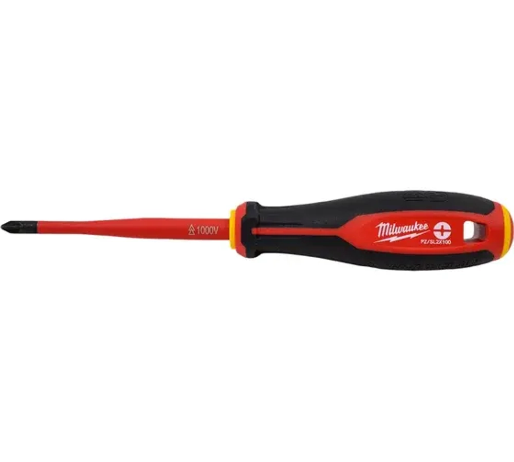 Отвертка диэлектрическая Milwaukee VDE PZ/SL2 X100 (1 шт) (замена для 4932464058)