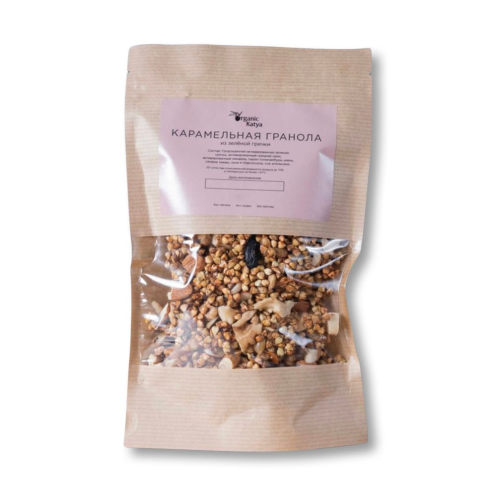 Карамельная гранола из зелёной гречки (Katya Organic)