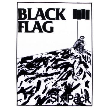 Нашивка спиновая Black Flag Six Pack (078)