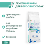 Сухой корм диетический для собак при сахарном диабете Monge VetSolution Dog Diabetic Диабетик 12кг