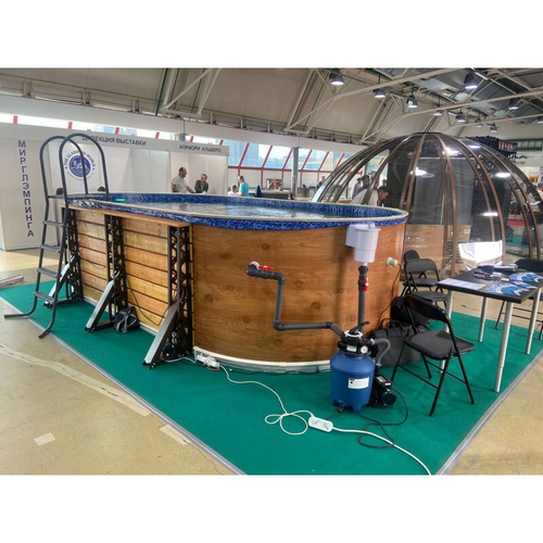 Стойки (Комбо) для каркаса овальных бассейнов шириной 2м, платина/ТМ977