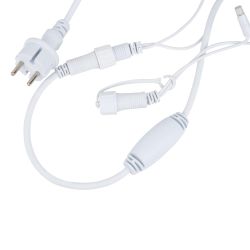 ULD-S1000-120-SWK WHITE IP67 Гирлянда светодиодная со статическим свечением. 10м. Соединяемая.120 светодиодов. Белый свет. Провод белый. ТМ Uniel