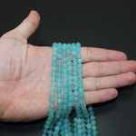 Амазонит АА прозрачный бусины 6мм 8мм