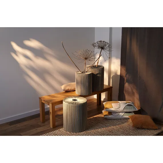 Корзина плетеная dholak grey из коллекции ethnic, размер l