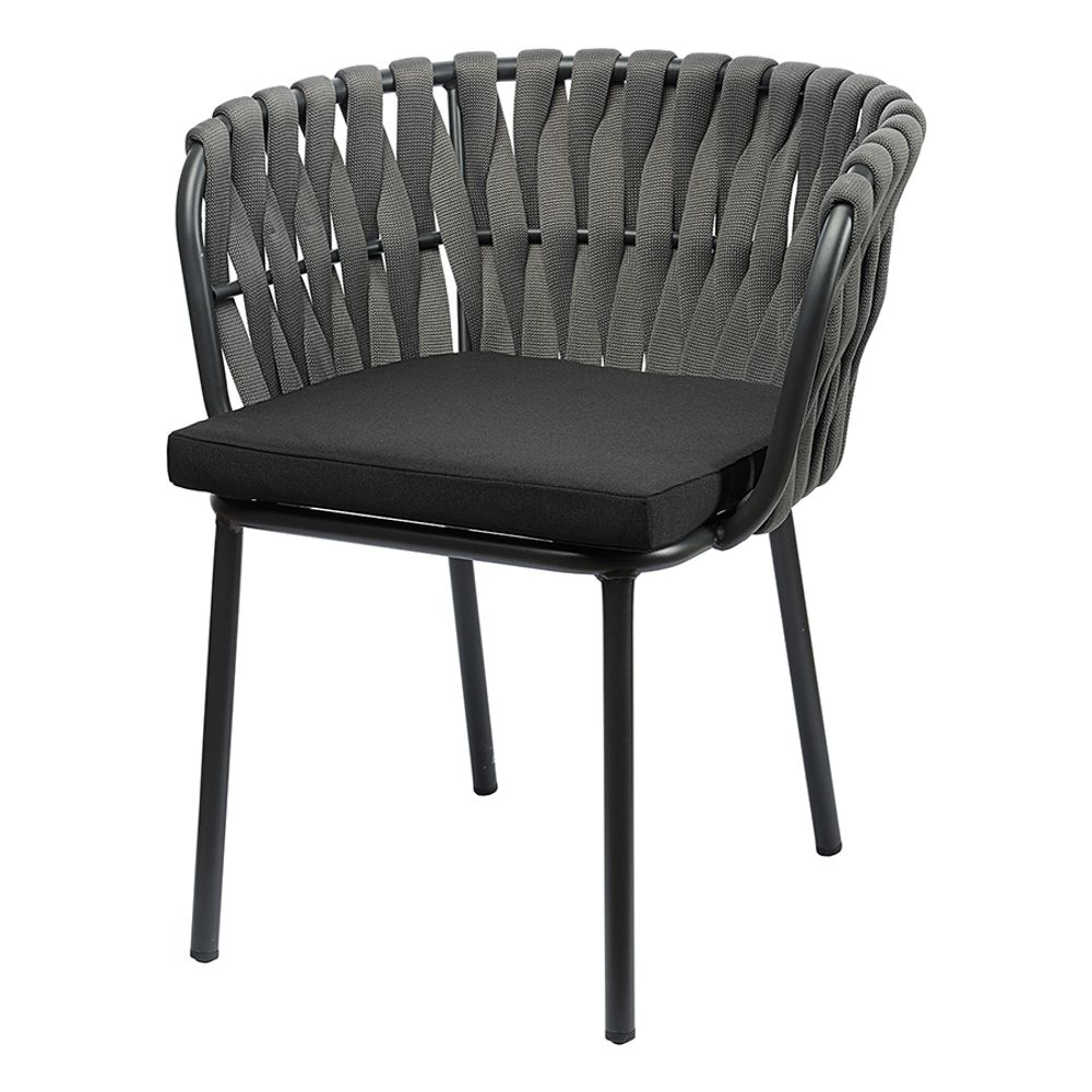 Стул Braid, серый/черный