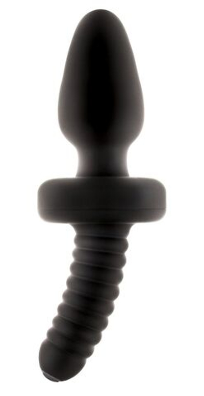 Анальный вибростимулятор Rebel Vibrating Wand - 22 см. (Цвет: черный)