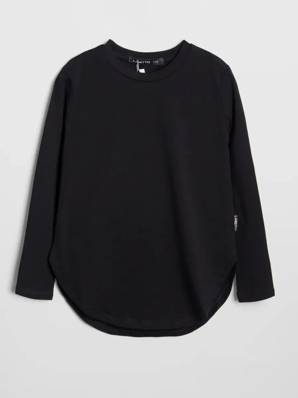 Лонгслив для девочки чёрный