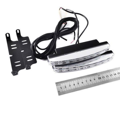 Фары дневного света 12 В 8 LED Safety 155х40х15мм 2шт Skyway