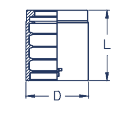 Муфта DN 25 1SC TIEFFE