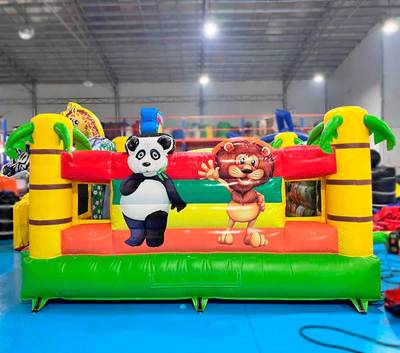 Коммерческий надувной батут "Сафари-экскурсия" без горки, 4*4*2,3 м