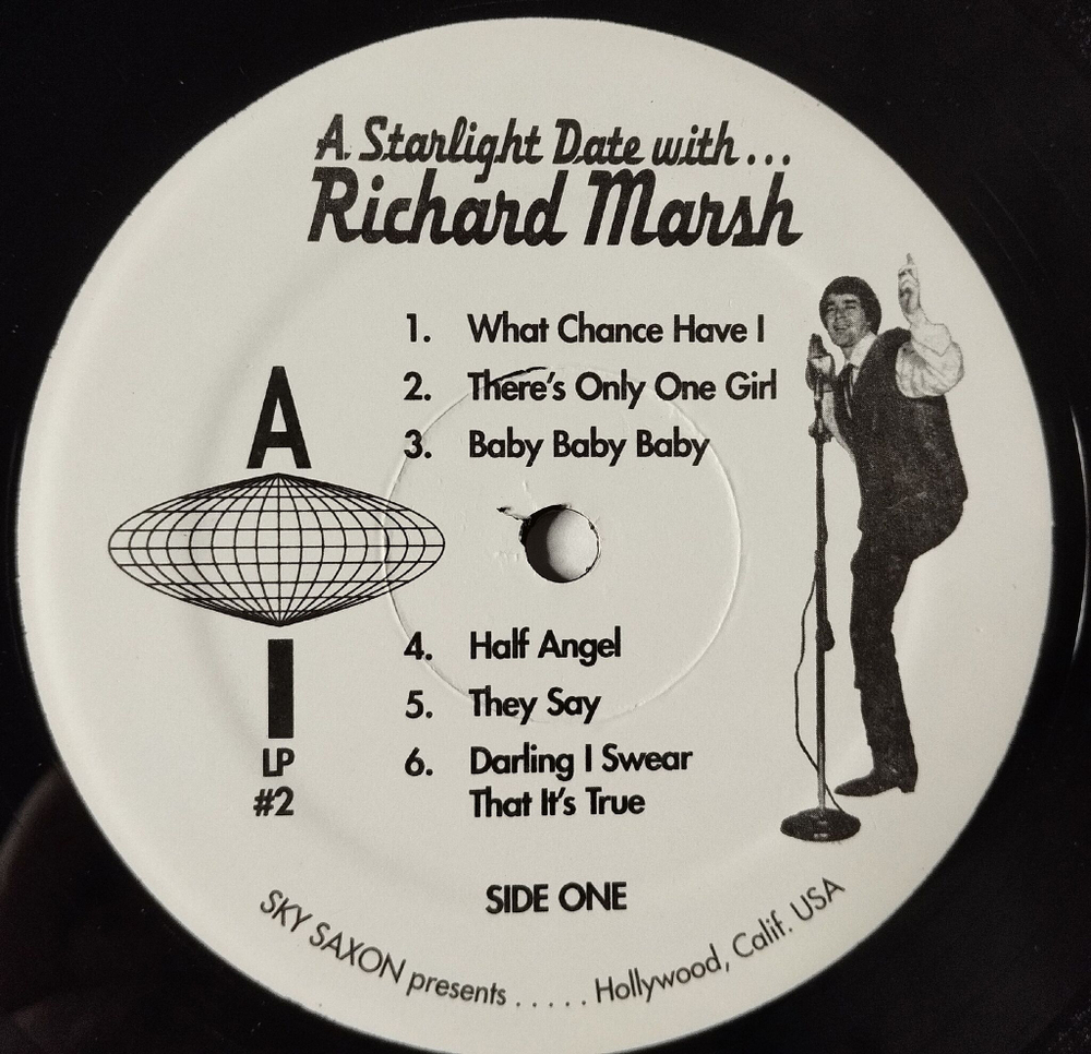 Винтажная виниловая пластинка LP Sky Saxon Presents A Starlight Date With Richard Marsh (USA 2003)