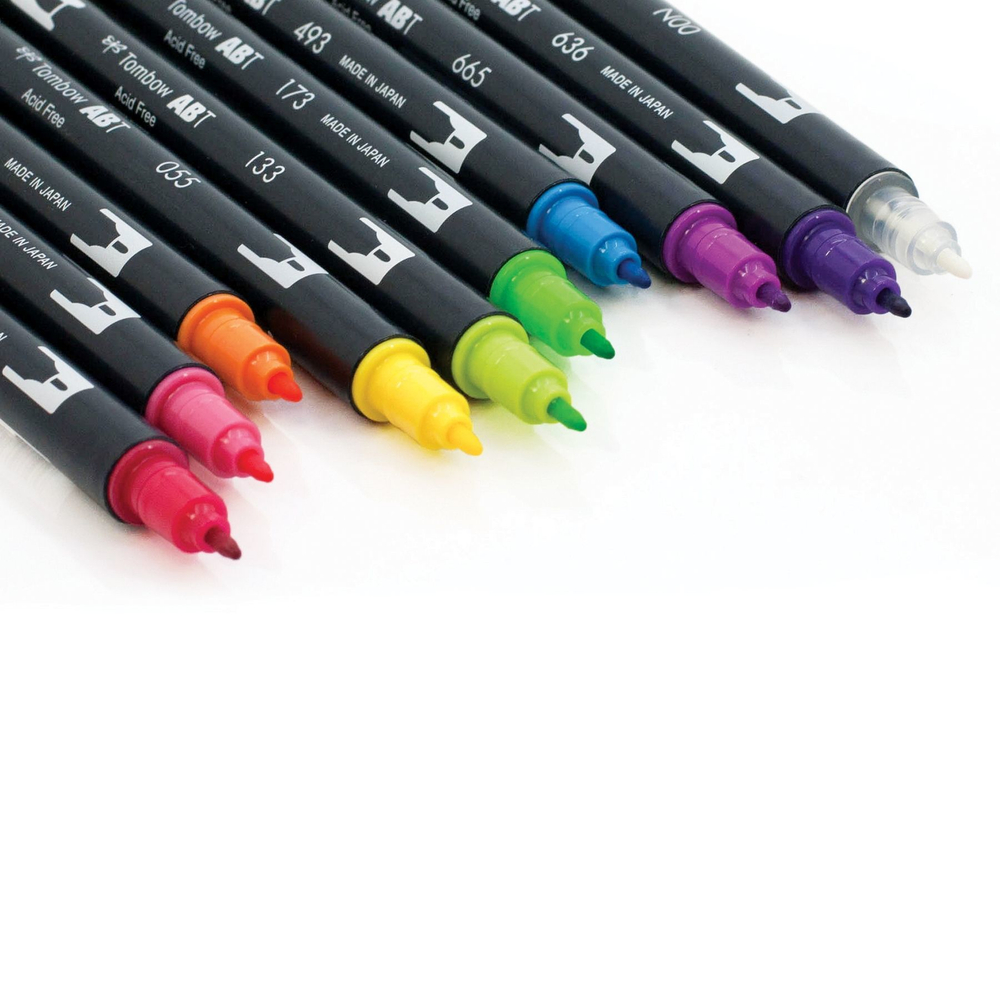 Набор Tombow AB-T Dual Brush 10 Bright Palette