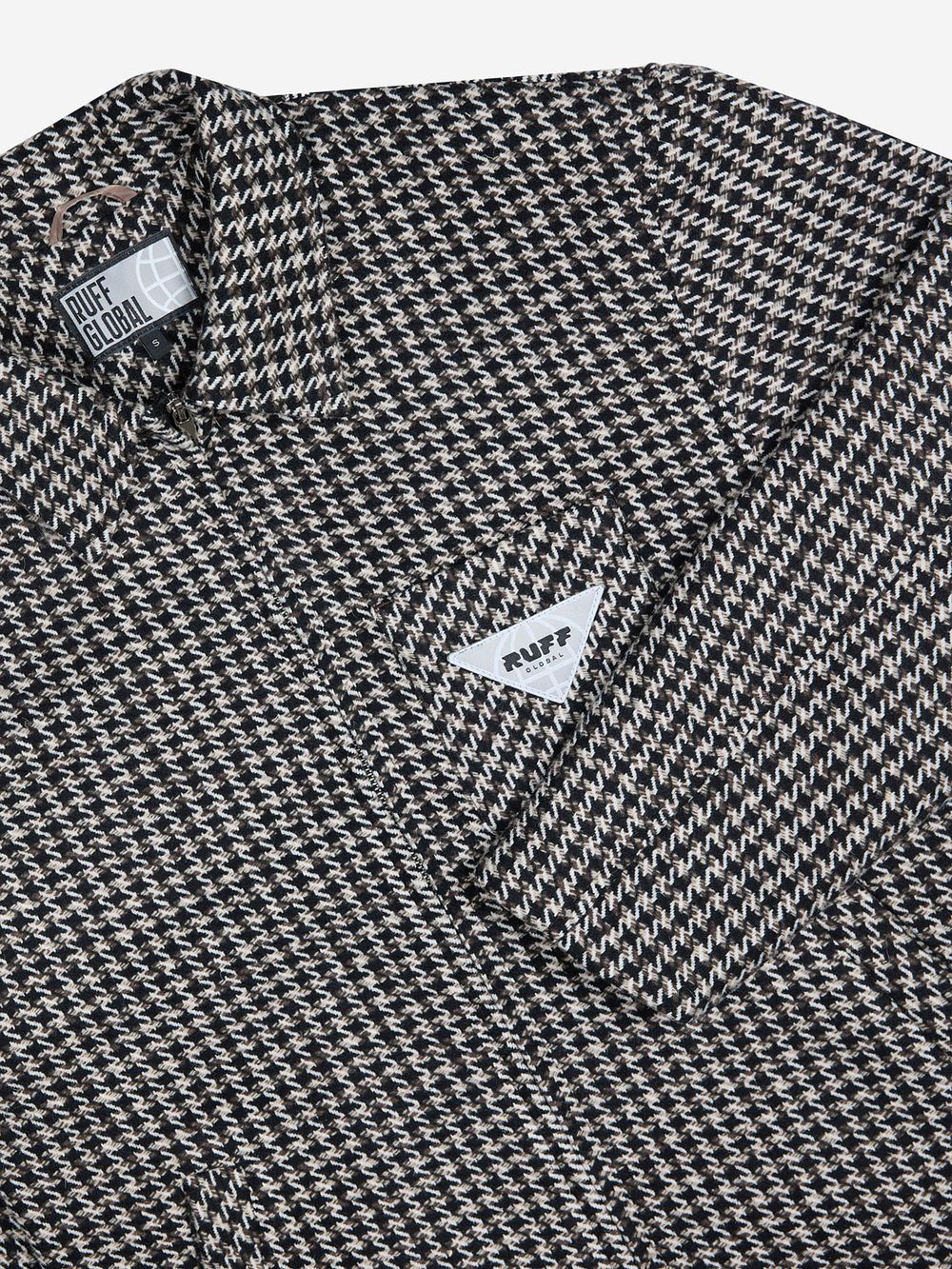Куртка RUFF Global DRP Houndstooth черно-белая