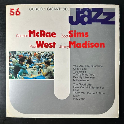 Giganti Del Jazz Vol. 56 - Carmen McRae / Zoot Sims / Paul West / Jimmy Madison (Италия 1981г.)
