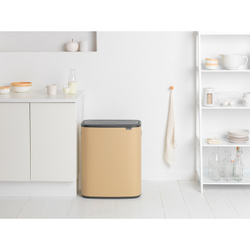 Мусорный бак Bo Touch Bin 2x30л Brabantia Минерально-золотой
