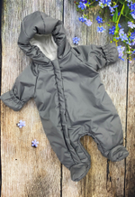 Утепленный конверт на выписку + комбинезон "Tan Kids" (Цвет: Серый)