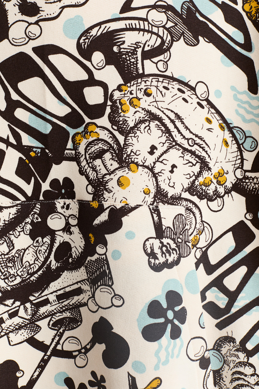 H&M Толстовка с капюшоном и принтом, белый