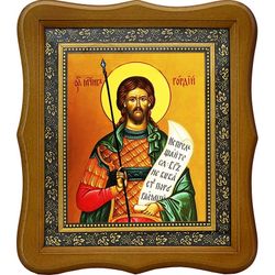 Гордий (Гордей) Каппадокийский мученик. Икона на холсте.