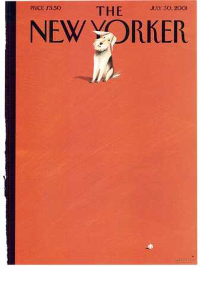 Постер журнала The New Yorker 30-07-2001
