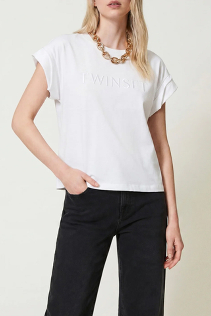 TWINSET Футболка с фирменным лого