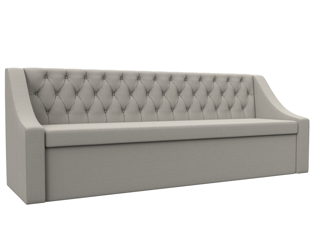 Диван кухонный прямой Мерлин, Амур 02 бежевый, Рогожка, 122467