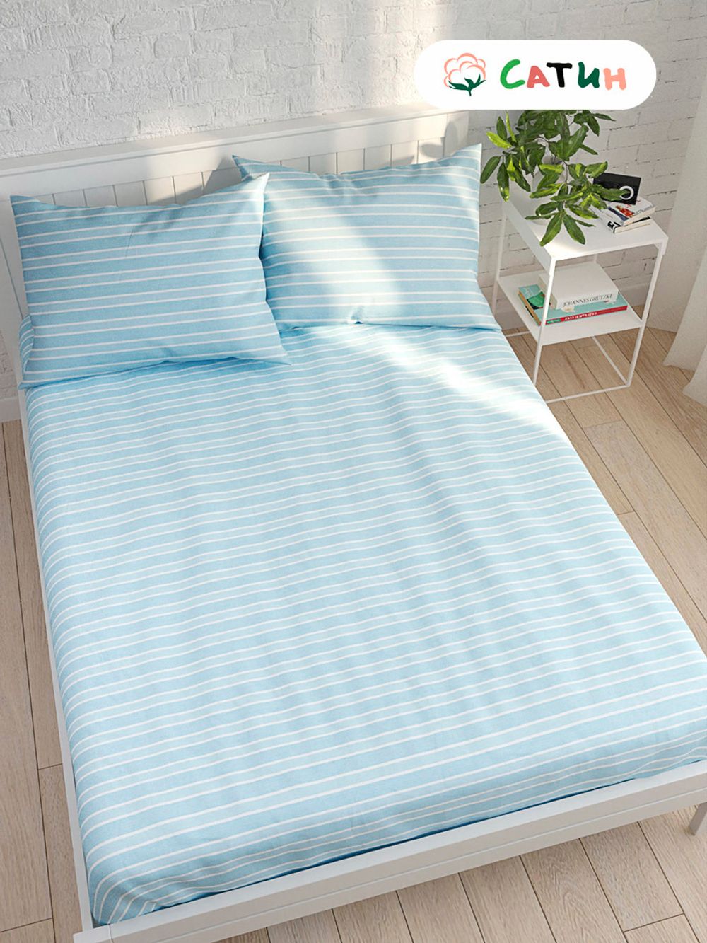 Простынь на резинке Milky Garden "Лагуна" 160х200 см