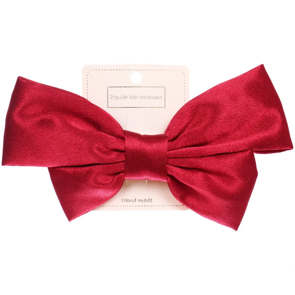 Зажим для волос «ПЕРСЕЯ», цвет бордовый, 14*11см (белый блистер)