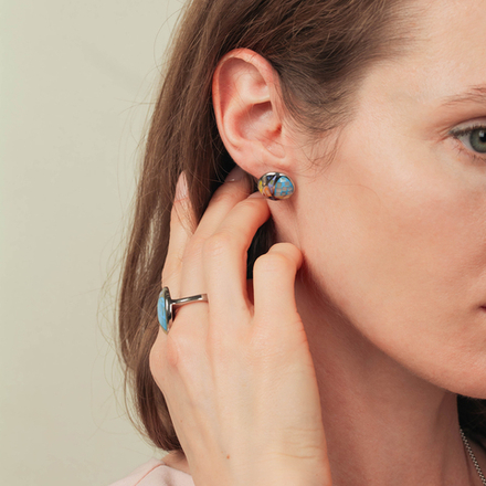 Серьги Fiore Luna AE01156-6 M/S