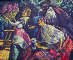 Н/х. Комплимент. Копия работы Хосе Монгрелла. Холст, масло. Испания, XX в.