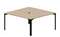 Составной стол на 2 рабочих места 158х156,6х75см (2 эргономичных выреза)