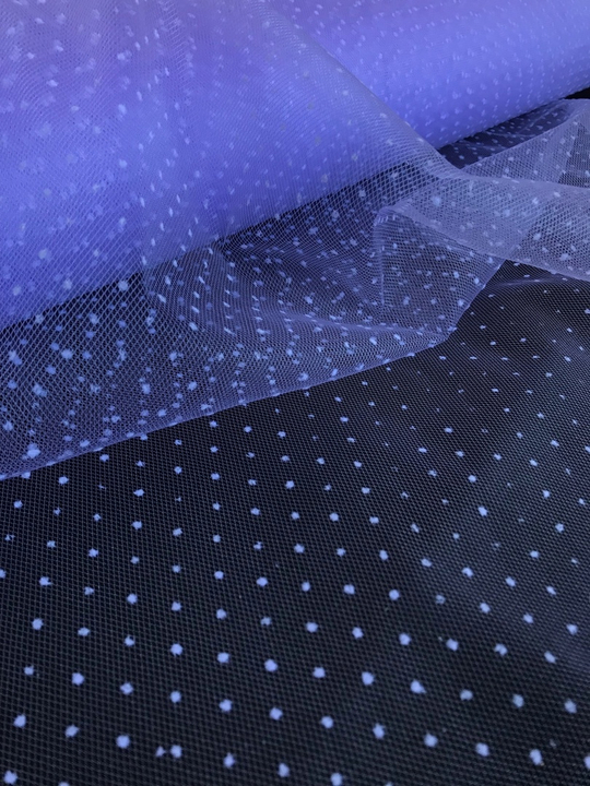 Фатин флок точка, сиреневый