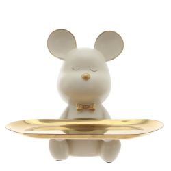 GAEM Фигурка декоративная с подносом "Медвежонок", L22 W17 H19 см