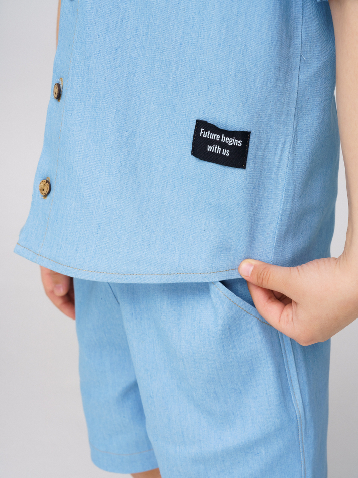 Костюм джинсовый с шортами