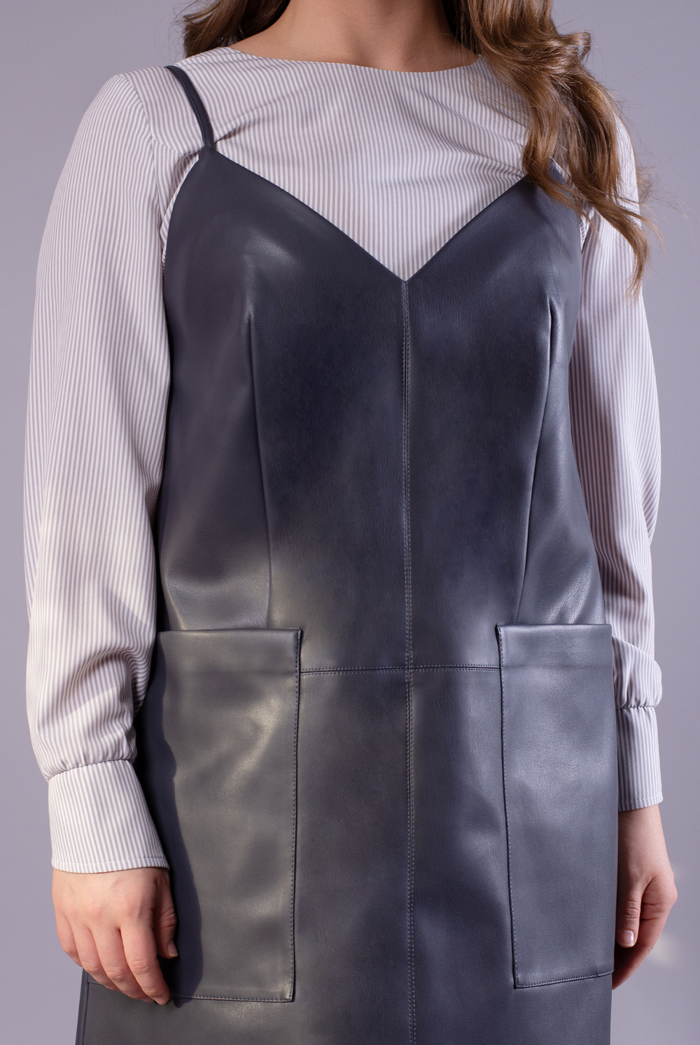 Сарафан женский 3887АП, серый #196Сер083887АП