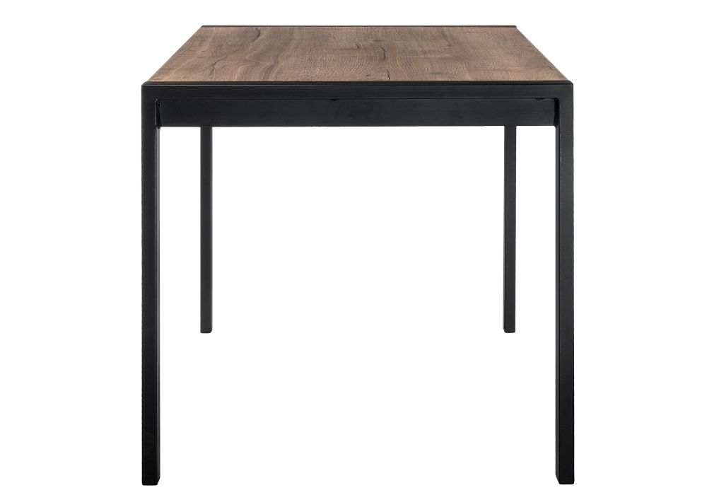 Стол Центавр 120(160)х70х75 дуб велингтон / черный матовый