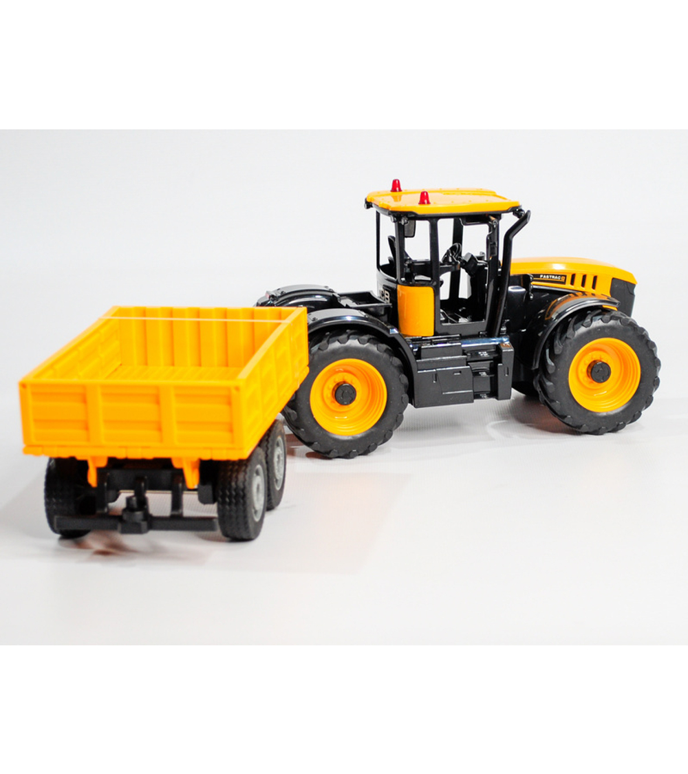 Радиоуправляемый фермерский трактор с прицепом Double Eagle JCB Fastrac 4220 1/24 2.4G RTR